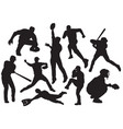 baseball players vector image