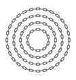black round chain vector image vector image