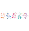 colorful isolated cute and happy vector image vector image
