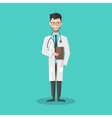 doctor emotions icon vector image vector image
