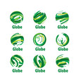 logo globe vector image vector image
