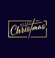 merry christmas golden calligraphy lettering vector image vector image
