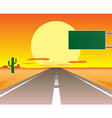 desert road vector image