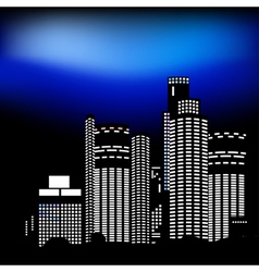 Night city Royalty Free Vector Image - VectorStock