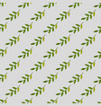 seamless pattern with green twigs vector image vector image