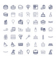 birthday icons vector image vector image