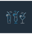 cocktail party alcohol drinks vector image