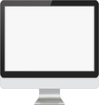 modern computer monitor vector image