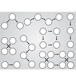 white topic diagrams vector image vector image