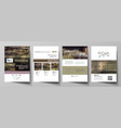 business templates for brochure magazine flyer vector image