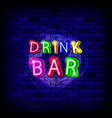 colorful neon lamps for bars vector image vector image