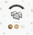 dessert icon vector image