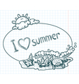 summer beach vector image