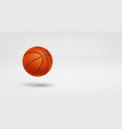 basketball ball 3d banner with copy space vector image