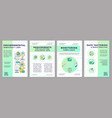 environmental democracy law green brochure vector image vector image