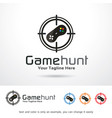 game hunt logo template vector image