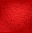 red soccer championship trendy pattern ornament vector image vector image