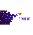 universe motivation banner with cosmos vector image