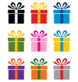 gift box symbols vector image