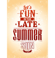 summer typography vector image vector image