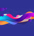 futuristic abstract fun colorful background vector image