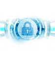 protection concept protect mechanism system vector image