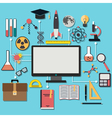 science flat concept vector image