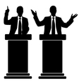 business men at tribune vector image vector image