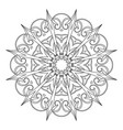 coloring book page vintage decorative elements vector image