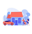 family house concept vector image vector image