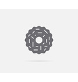 cookie with almond ring element or icon ready vector image