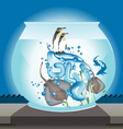 fishbowl vector image vector image
