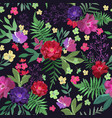 flowers seamless pattern hand drawn for print vector image
