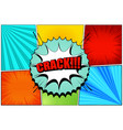 comic book colorful composition vector image