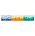 industrial plant silhouette factory exterior oil vector image