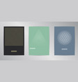 geometric cover design background set a4 format vector image