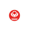 map pin logo icon location sign template vector image
