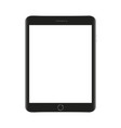 mock up black tablet isolated on white design vector image