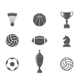 sport icon set vector image vector image