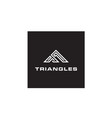 adventure triangle mountain apparel logo design vector image vector image