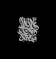 new york text written in graffiti style vector image
