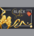 black friday super sale decorative realistic vector image