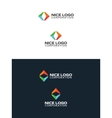 colored arrows travel logo vector image