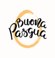 happy easter lettering quote in italian vector image