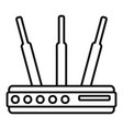 router hub icon outline style vector image