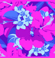 seamless ultraviolet hawaiian tropical pattern vector image