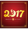 chinese new year 2017 2 vector image