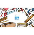 diy background hardware shop concept glue wood vector image vector image