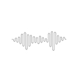 sound or audio wave vector image