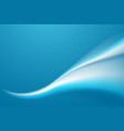 abstract white and blue flow wavy elegant vector image vector image
